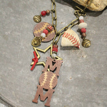 Load image into Gallery viewer, The Primitive Peddler Home Run Hitter Charmed Necklace
