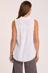 XCVI Gauze Belita Ruffle Tank