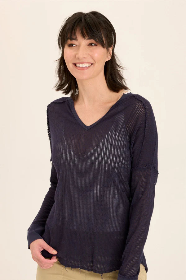 XCVI Mesh Bullock Pullover