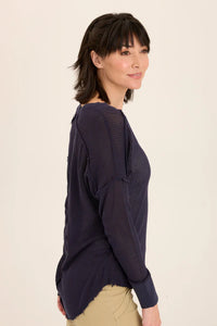 XCVI Mesh Bullock Pullover