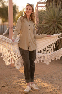XCVI Dusten Button-Up