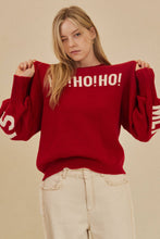 Load image into Gallery viewer, Mello OVERSIZE Christmas Sweater with Lettering
