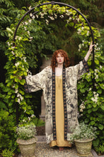 Load image into Gallery viewer, Market of Stars Honey &amp; The Moon Opera Duster Kimono Robe w/ Florals &amp; Bees
