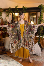 Load image into Gallery viewer, Market of Stars Golden Hour Goddess Duster Kimono w/ Floral Print

