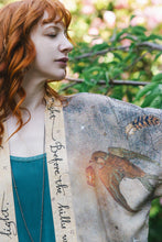 Load image into Gallery viewer, Market of Stars Lovelight Pixie Cropped Kimono w/ woodland swallow &amp; stars
