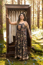 Load image into Gallery viewer, Market of Stars Lionheart Bohéme Slip Dress w/ botanicals &amp; Narnia print
