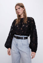 Load image into Gallery viewer, Choklate Paris Textured rosette blouse
