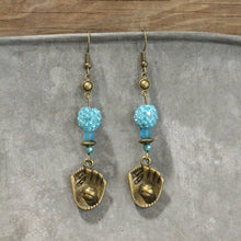 Load image into Gallery viewer, The Primitive Peddler Hey Batter Batter Dangle Drop Earrings
