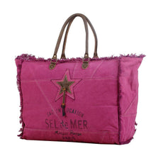 Load image into Gallery viewer, Myra Bag Popping Pink Weekender Bag
