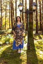 Load image into Gallery viewer, Market of Stars Lionheart Bohemian Goddess Starduster Kimono with botanicals
