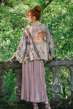 Load image into Gallery viewer, Market of Stars Lovelight Pixie Cropped Kimono w/ woodland swallow &amp; stars
