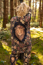 Load image into Gallery viewer, Market of Stars Lionheart Matinée Duster w/ florals &amp; Narnia inspired print
