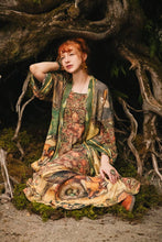 Load image into Gallery viewer, Market of Stars Woodland Wisdom Bohéme Maxi Slip Dress w/ Florals, Fox &amp; Owl
