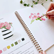 Load image into Gallery viewer, Emily Lex Studio Bouquets watercolor workbook
