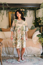 Load image into Gallery viewer, Market of Stars Fleur De Soleil Artist Dress Tunic w/ Pockets &amp; Florals
