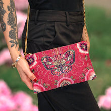 Load image into Gallery viewer, Mary Frances Social Butterfly Beaded Butterfly Mini Crossbody Handbag
