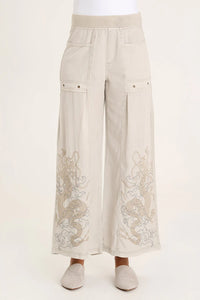 XCVI Pheodora Embroidered Pant