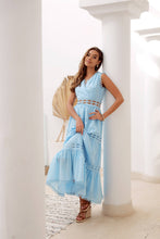 Load image into Gallery viewer, Choklate Paris Ellie Long Dress in Openwork Cotton
