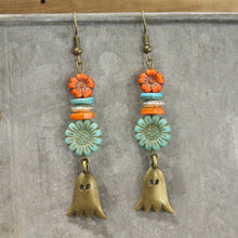 Load image into Gallery viewer, The Primitive Peddler Just Take It From The Ghost Dangle Earrings

