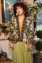Load image into Gallery viewer, Market of Stars Fleur De Lune Pixie Duster Crop Kimono w/ Florals &amp; Bees
