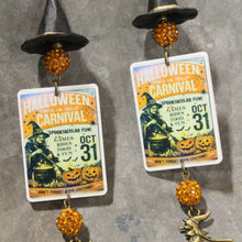 Load image into Gallery viewer, The Primitive Peddler Spooktacular Fun Halloween Dangle Earrings
