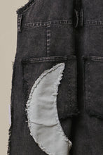 Load image into Gallery viewer, Mello Moon and Star Patchwork Overalls

