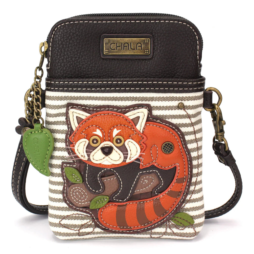 Chala Cellphone Xbody Red Panda Gray Stripe