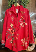 Load image into Gallery viewer, Johnny Was Zip Up Shirt Helenia
