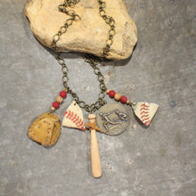 Load image into Gallery viewer, The Primitive Peddler Take Me Out To The Ballgame Vintage Charming Necklace
