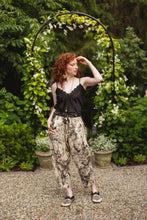 Load image into Gallery viewer, Market of Stars Honey &amp; The Moon Linen Crop Artist Pant w/ Boho Floral Print
