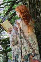 Load image into Gallery viewer, Market of Stars Lovelight Opera Duster Kimono Robe w/woodland deer &amp; swallow
