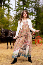 Load image into Gallery viewer, Market of Stars Love Revolution Bohéme Slip Dress w/ Sun, Horse &amp; Florals
