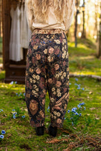 Load image into Gallery viewer, Market of Stars Lionheart Linen Crop Artist Pant w/ florals &amp; Narnia print
