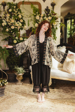 Load image into Gallery viewer, Market of Stars Honey &amp; The Moon Pixie Duster Crop Kimono w/ Florals &amp; Bees
