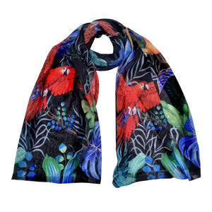 Anuschka Printed Chiffon Scarf