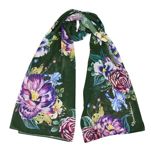 Anuschka Printed Chiffon Scarf