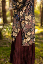Load image into Gallery viewer, Market of Stars Lionheart Matinée Duster w/ florals &amp; Narnia inspired print
