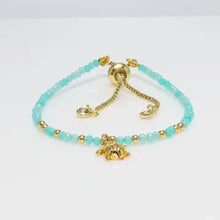 Load image into Gallery viewer, Aqua Geo Turtle Bracelet
