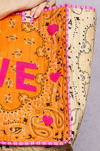 Load image into Gallery viewer, Pol Clothing LOVE Bandana Quilted Tote Bag

