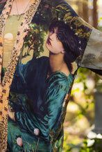 Load image into Gallery viewer, Market of Stars Bella Notte Opera Duster Kimono Robe w/Rabbit &amp; Moon
