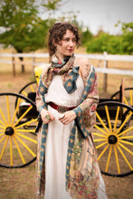 Load image into Gallery viewer, Market of Stars Love Revolution Bohemian Scarf with sun, horse, &amp; florals
