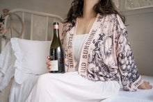 Load image into Gallery viewer, Market Of Stars Peace Wine &amp; Sunshine Cropped Kimono
