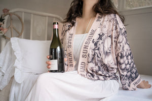 Market Of Stars Peace Wine & Sunshine Cropped Kimono