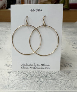 Ken's Jewelry Medium Gold Filled Hoop Earring