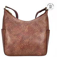 Anuschka Classic Hobo With Side Pockets