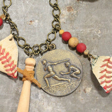 Load image into Gallery viewer, The Primitive Peddler Take Me Out To The Ballgame Vintage Charming Necklace
