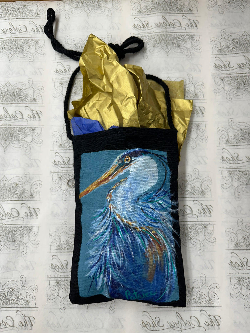 Patrice Handbags Blue Heron Bag