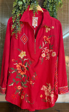 Load image into Gallery viewer, Johnny Was Zip Up Shirt Helenia
