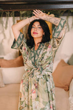 Load image into Gallery viewer, Market of Stars Fleur De Soleil Pixie Crop Kimono w/ Florals &amp; Butterfly
