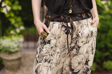 Load image into Gallery viewer, Market of Stars Honey &amp; The Moon Linen Crop Artist Pant w/ Boho Floral Print

